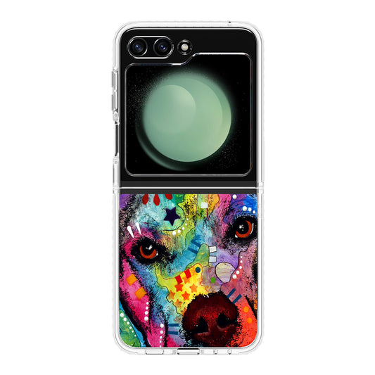 Pitbull Love Painting Samsung Galaxy Z Flip 5 Case