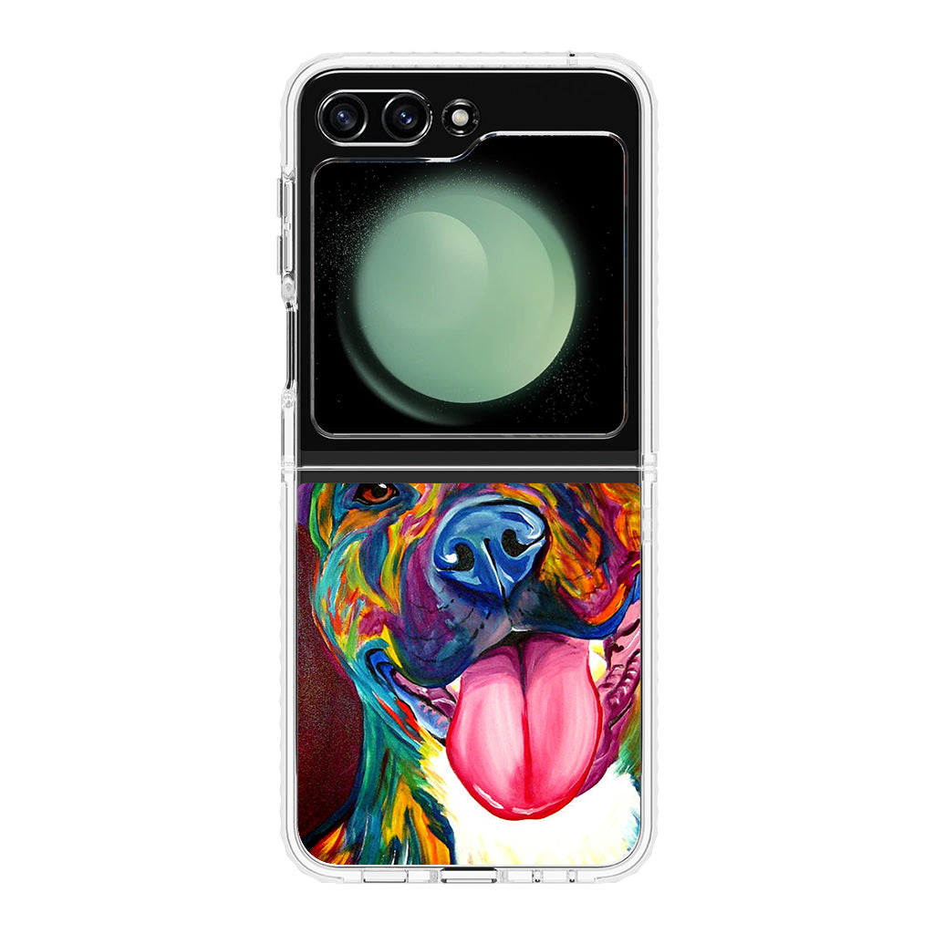 Pitbull Painting Art Samsung Galaxy Z Flip 5 Case