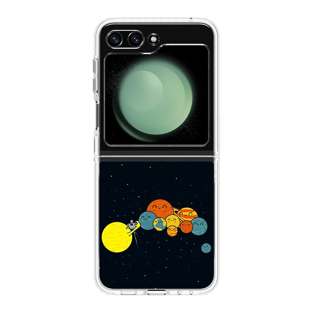 Planet Cute Illustration Samsung Galaxy Z Flip 5 Case