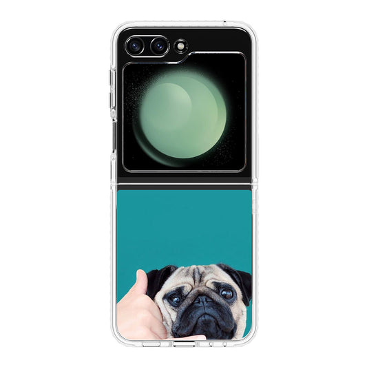 Pug is on the Phone Samsung Galaxy Z Flip 5 Case