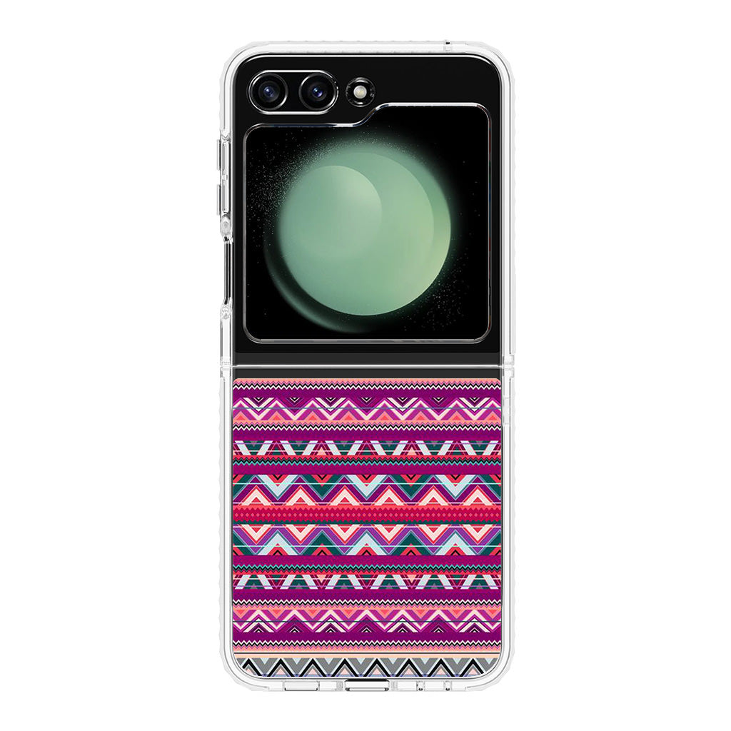 Purple Aztec Art Samsung Galaxy Z Flip 5 Case