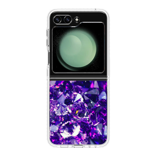 Purple Crystal Samsung Galaxy Z Flip 5 Case