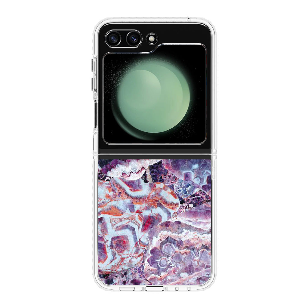 Purple Marble Samsung Galaxy Z Flip 5 Case