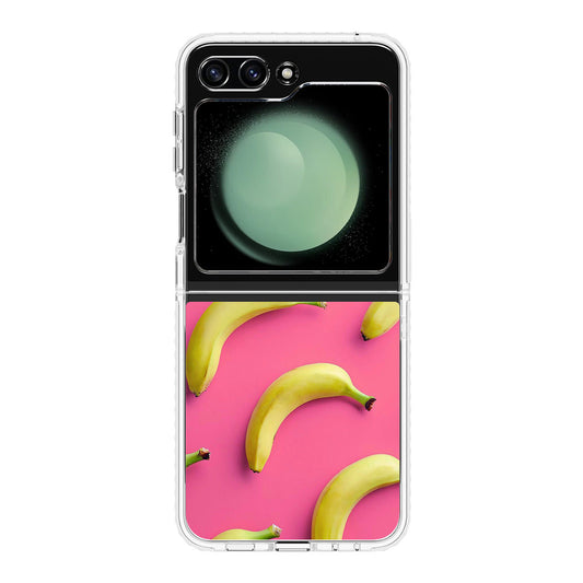 Real Bananas Fruit Pattern Samsung Galaxy Z Flip 5 Case