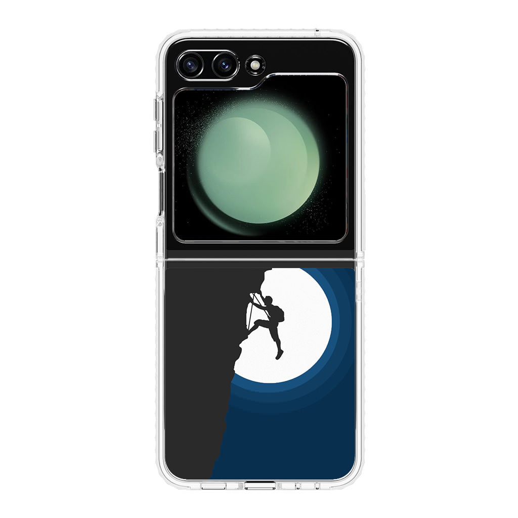 Silhouette of Climbers Samsung Galaxy Z Flip 5 Case