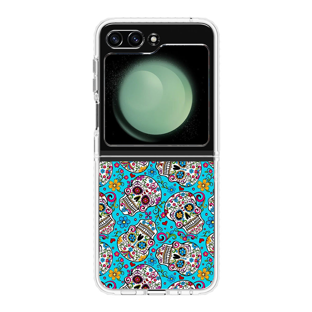 Skull Floral Sugar Samsung Galaxy Z Flip 5 Case