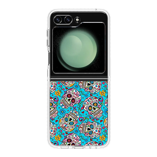 Skull Floral Sugar Samsung Galaxy Z Flip 5 Case