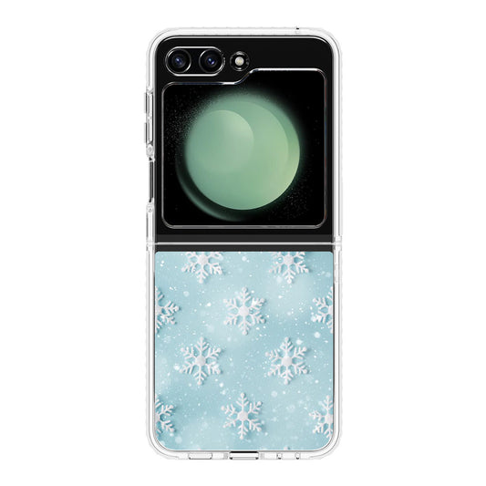 Snowflakes Pattern Samsung Galaxy Z Flip 5 Case