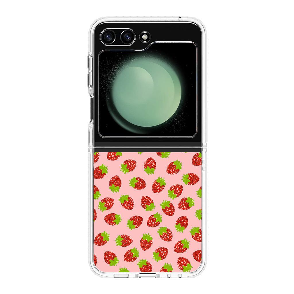 Strawberries Pattern Samsung Galaxy Z Flip 5 Case