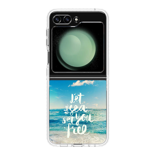 The Sea Set You Free Samsung Galaxy Z Flip 5 Case