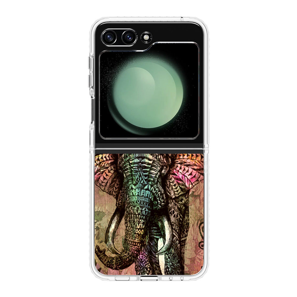 Tribal Elephant Samsung Galaxy Z Flip 5 Case