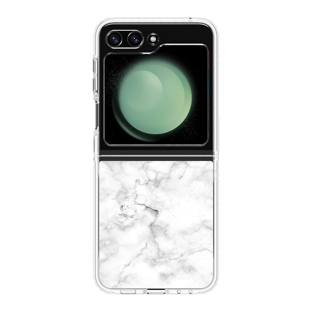 White Marble Samsung Galaxy Z Flip 5 Case