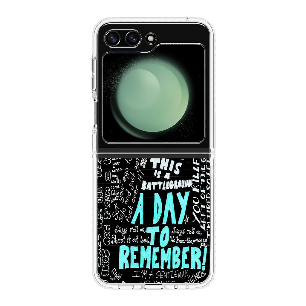 A Day To Remember Quote Samsung Galaxy Z Flip 5 Case