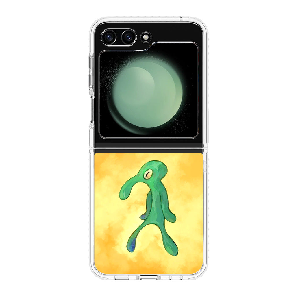 Bold and Brash Squidward Painting Samsung Galaxy Z Flip 5 Case