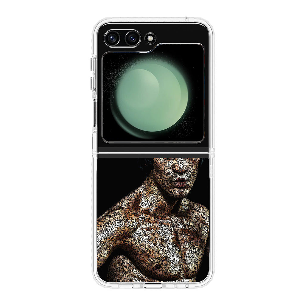 Bruce Lee Typograph Samsung Galaxy Z Flip 5 Case