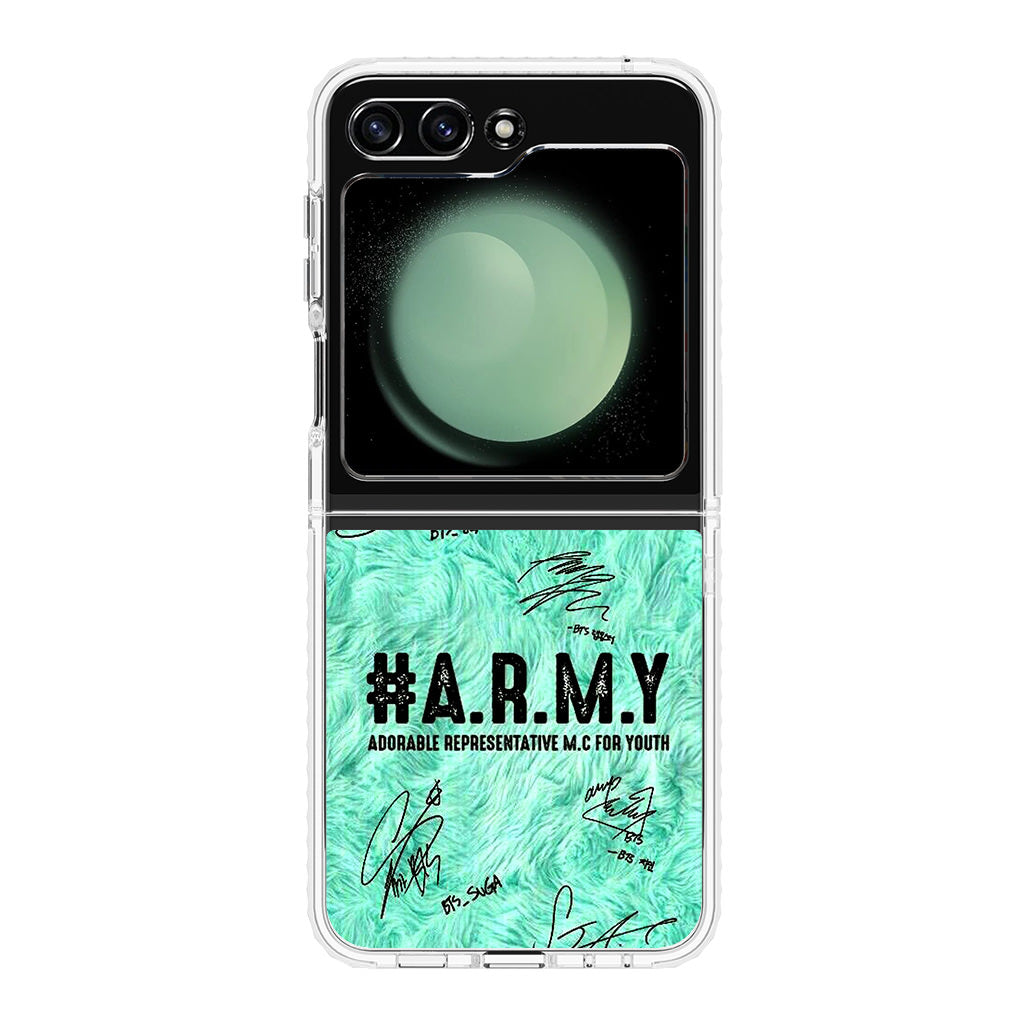 BTS Army Signature Samsung Galaxy Z Flip 5 Case