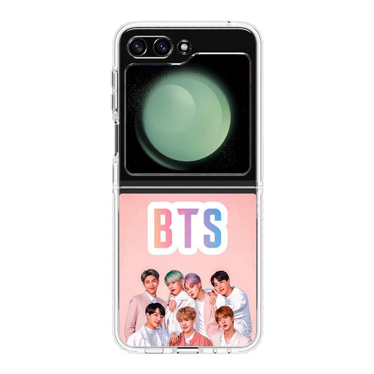 BTS Member in Pink Samsung Galaxy Z Flip 5 Case