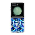 BTS Suga Blue Aesthetic Collage Samsung Galaxy Z Flip 5 Case