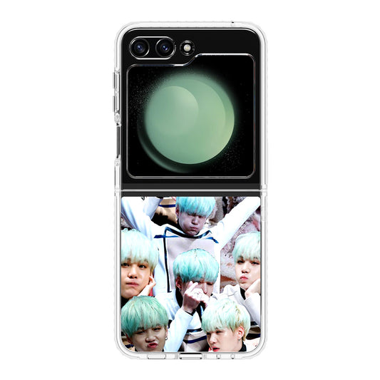 BTS Suga Collage Samsung Galaxy Z Flip 5 Case