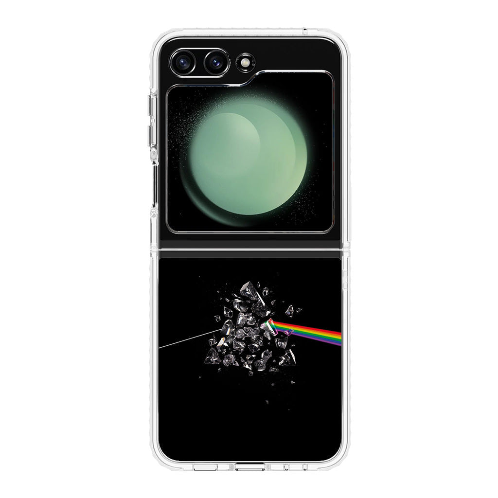 Glass Broken Light Refraction Samsung Galaxy Z Flip 5 Case