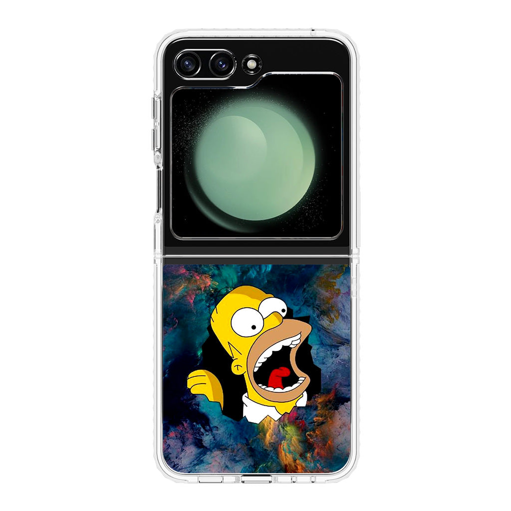 Homer Behind The Black Hole Samsung Galaxy Z Flip 5 Case