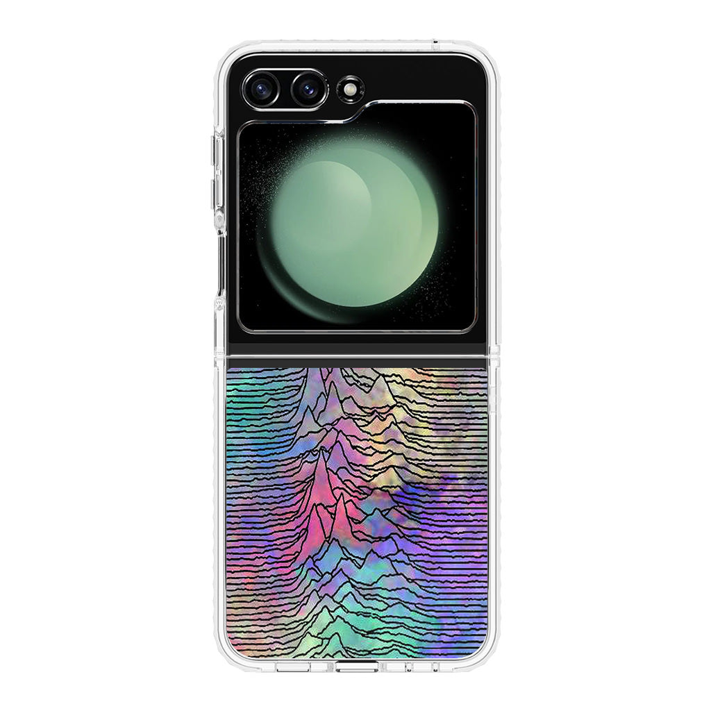 Joy Division Unknown Pleasures Colorful Samsung Galaxy Z Flip 5 Case