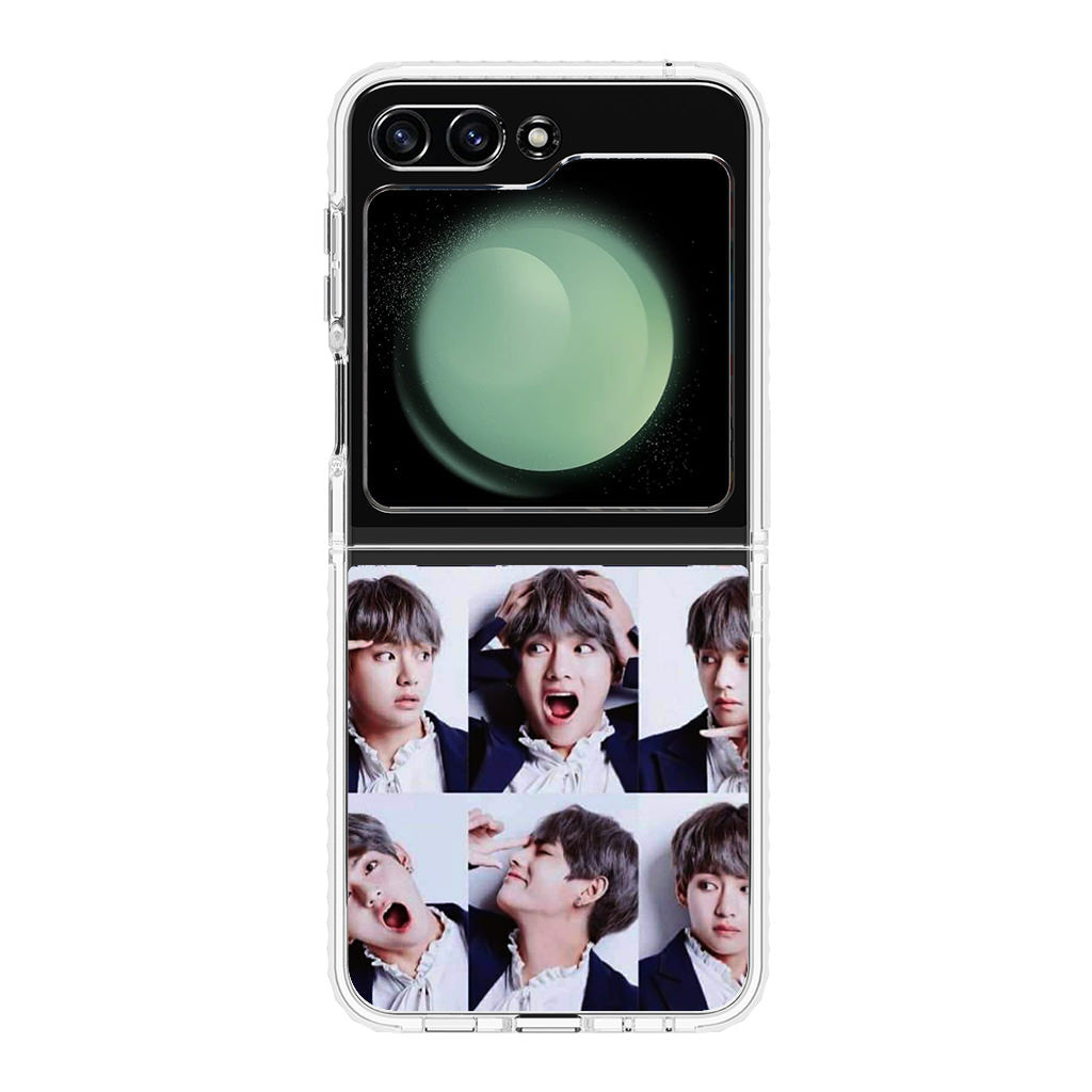 Kim Tae-hyung Collage Samsung Galaxy Z Flip 5 Case