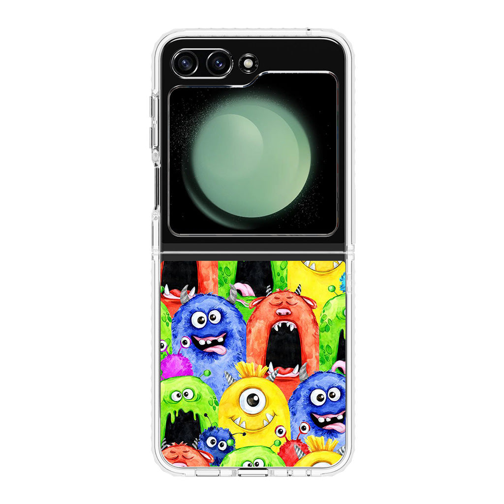 Monster Watercolor Art Samsung Galaxy Z Flip 5 Case