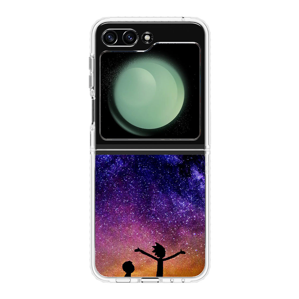 Morty Space Nebula Samsung Galaxy Z Flip 5 Case