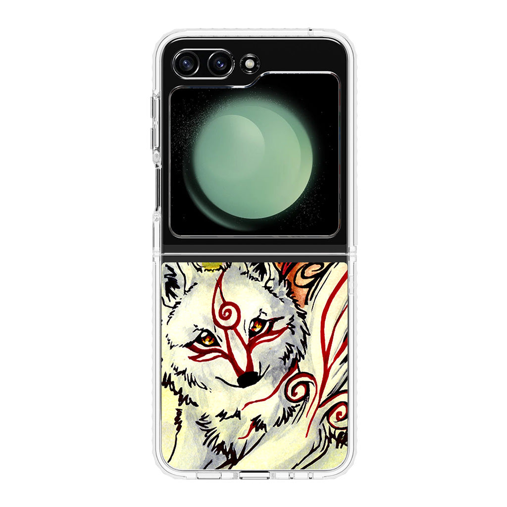 Okami Amaterasu Samsung Galaxy Z Flip 5 Case