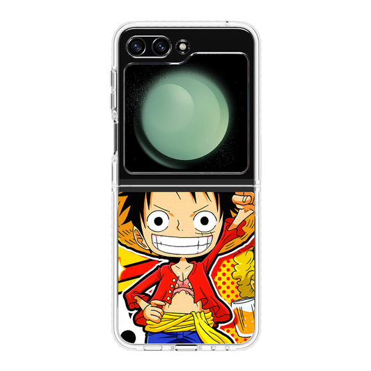 One Piece Cute Luffy Samsung Galaxy Z Flip 5 Case