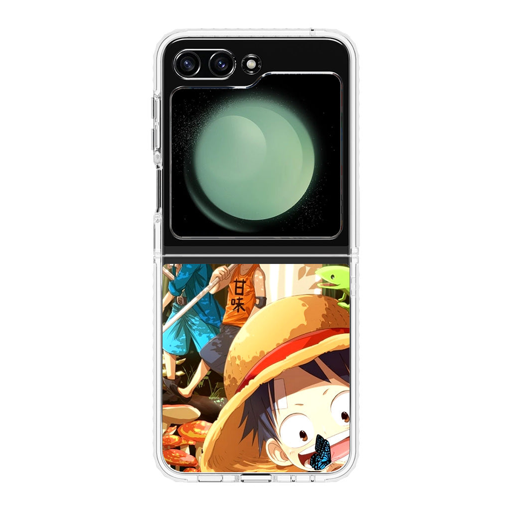 One Piece Little Sabo Ace Luffy Cute Samsung Galaxy Z Flip 5 Case