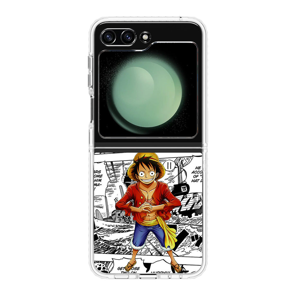 One Piece Luffy Comics Samsung Galaxy Z Flip 5 Case