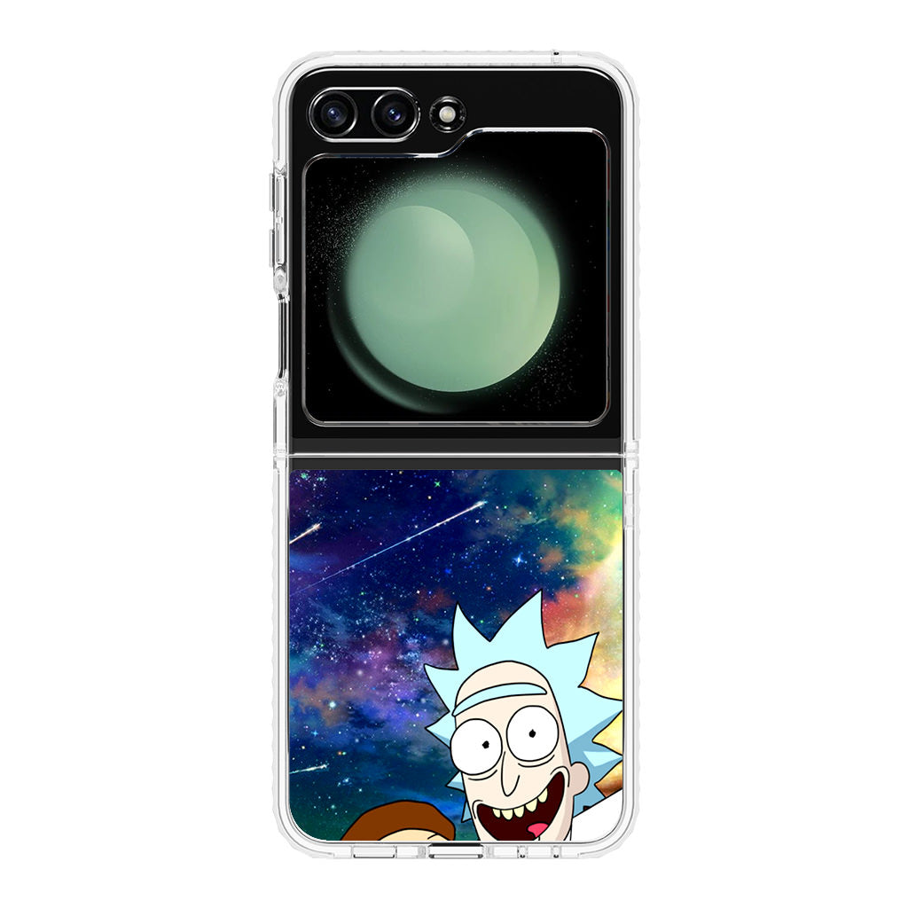 Rick And Morty In The Space Samsung Galaxy Z Flip 5 Case