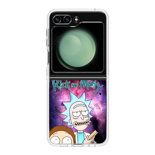 Rick And Morty Nebula Space Samsung Galaxy Z Flip 5 Case