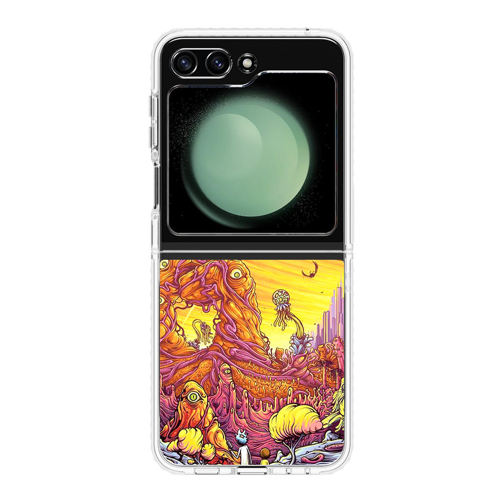 Rick And Morty Alien Planet Samsung Galaxy Z Flip 5 Case