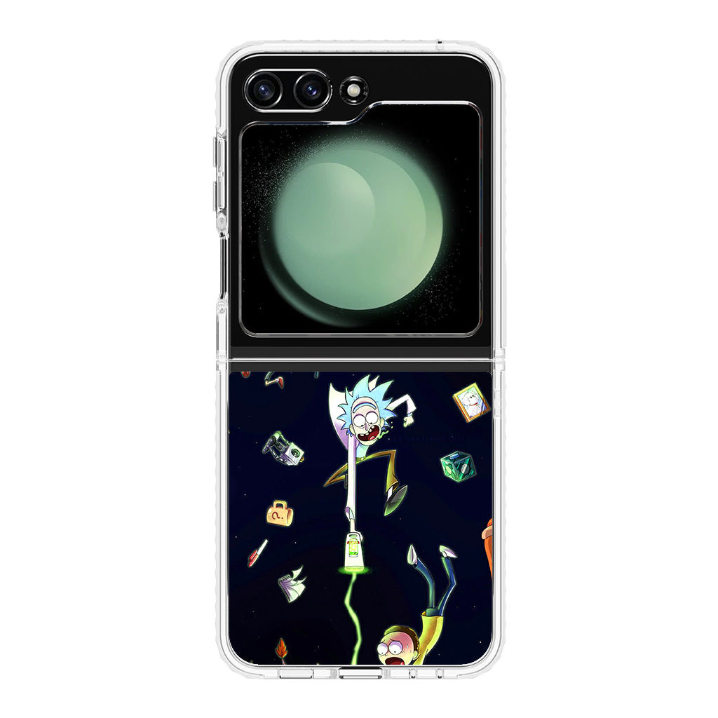 Rick And Morty Portal Fall Samsung Galaxy Z Flip 5 Case