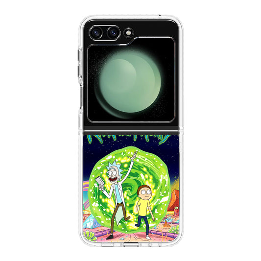 Rick And Morty Portal Gun Samsung Galaxy Z Flip 5 Case