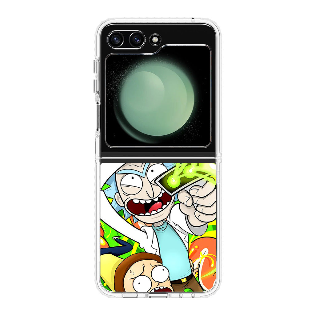 Rick And Morty Shoot Portal Gun Samsung Galaxy Z Flip 5 Case