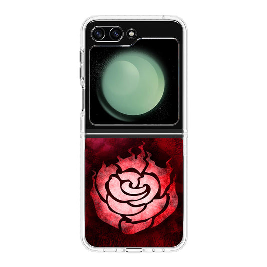 RWBY Ruby Rose Symbol Samsung Galaxy Z Flip 5 Case