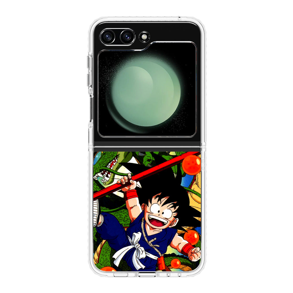 Shenlong And Little Goku Dragon Ball Samsung Galaxy Z Flip 5 Case