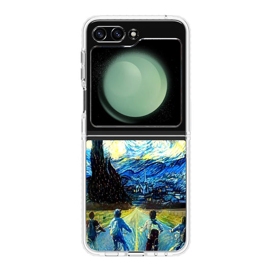 Stranger At Starry Night Samsung Galaxy Z Flip 5 Case