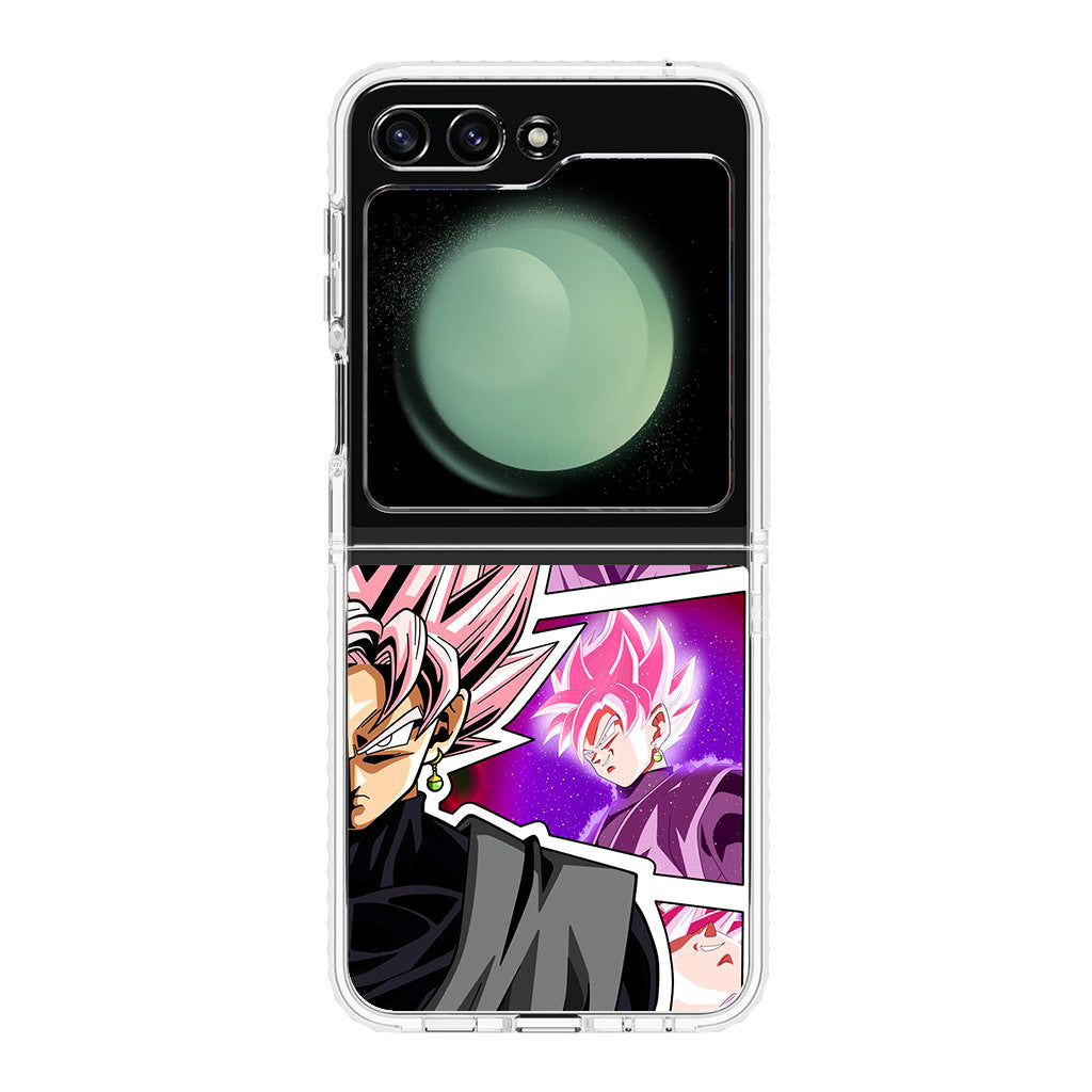 Super Goku Black Rose Collage Samsung Galaxy Z Flip 5 Case