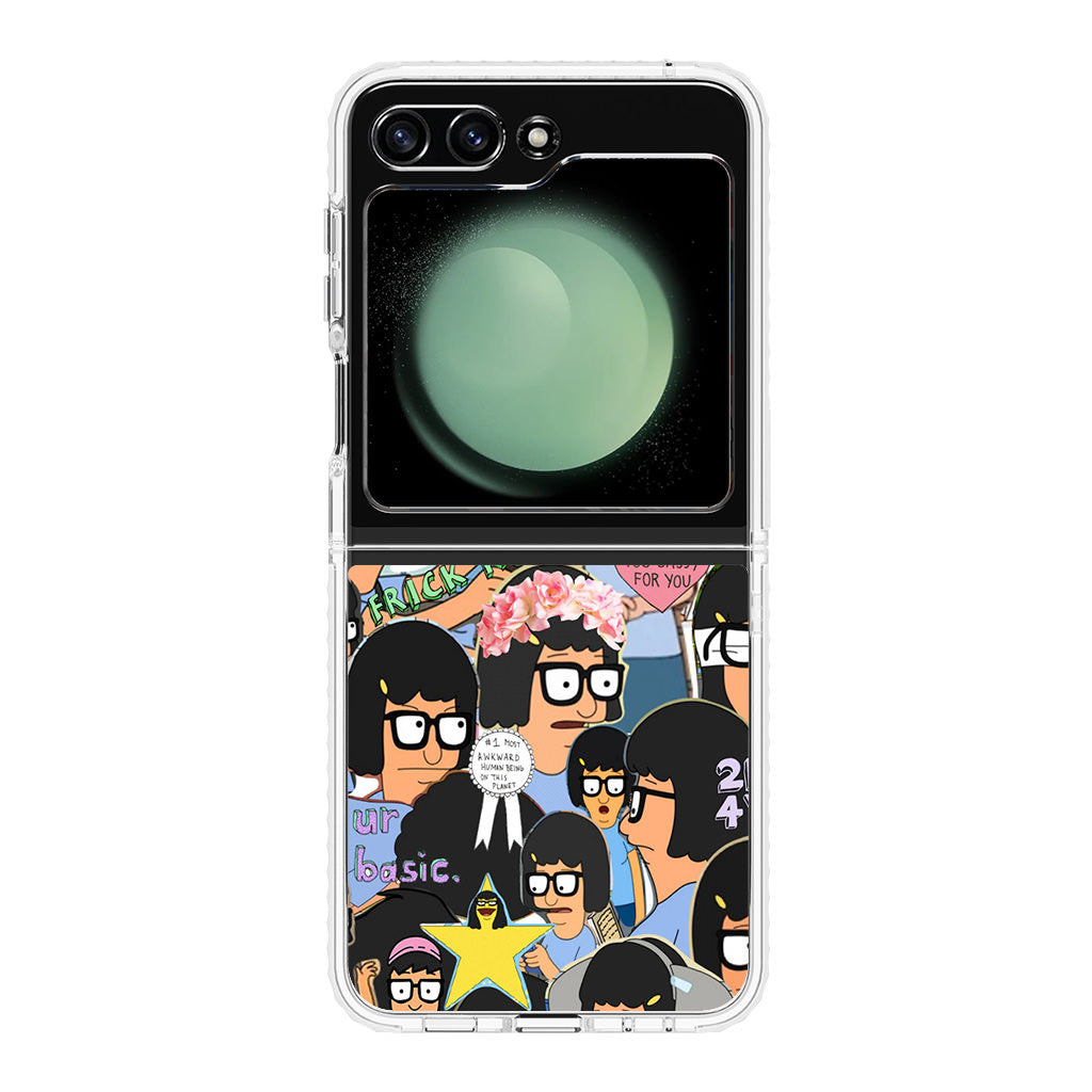 Tina Belcher Collage Samsung Galaxy Z Flip 5 Case