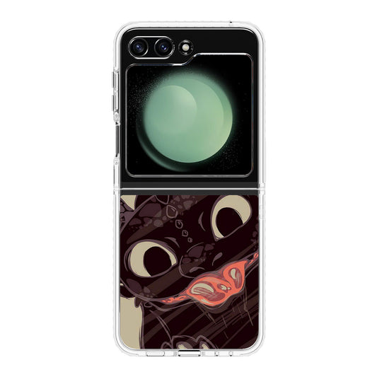 Toothless Dragon Art Samsung Galaxy Z Flip 5 Case