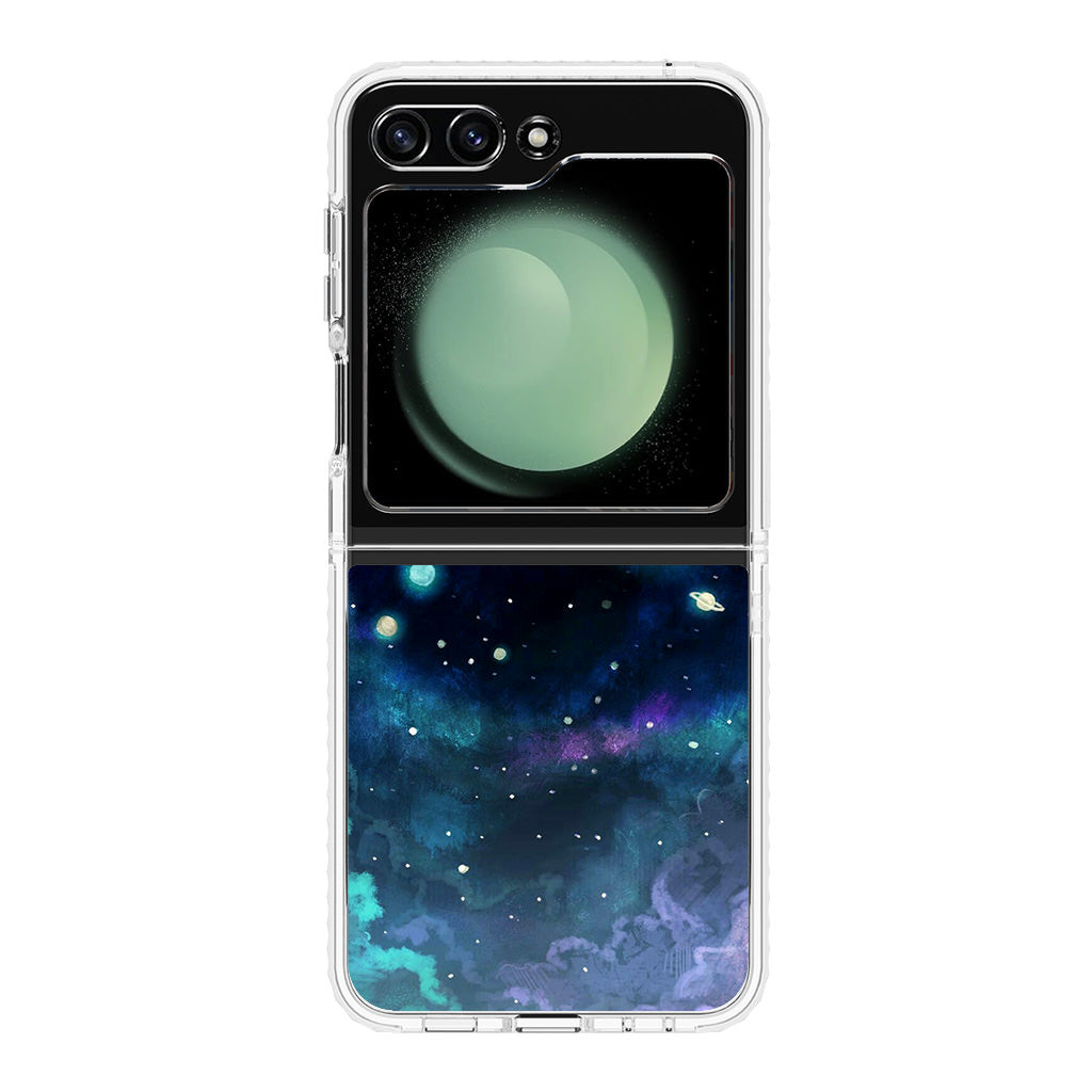 Voltron In Space Nebula Samsung Galaxy Z Flip 5 Case