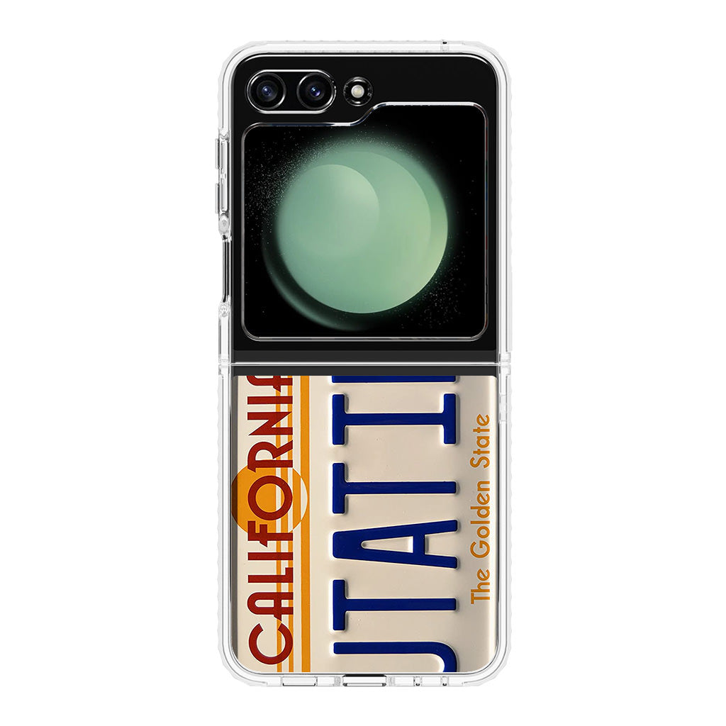 Back to the Future License Plate Outatime Samsung Galaxy Z Flip 5 Case