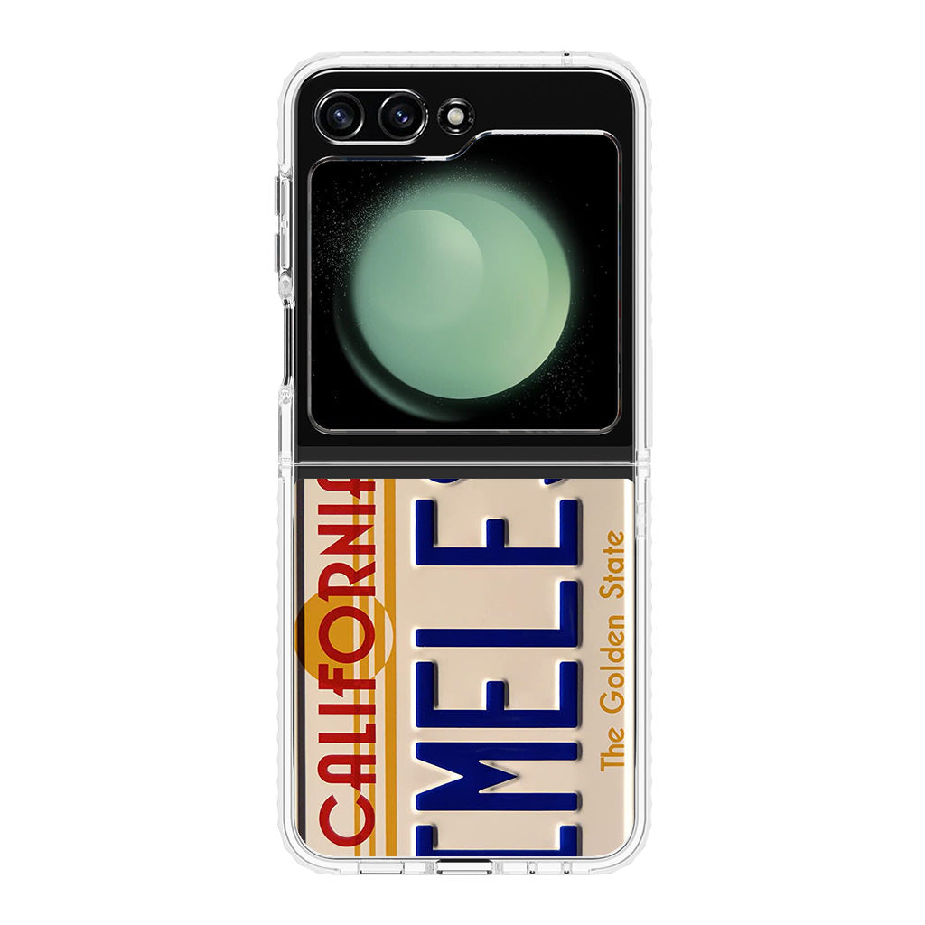 Back to the Future License Plate Timeless Samsung Galaxy Z Flip 5 Case