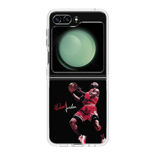 Michael Jordan Epic Jump Samsung Galaxy Z Flip 5 Case