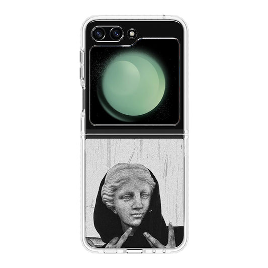 Greek Statue Wearing Hoodie Samsung Galaxy Z Flip 5 Case